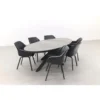 Hartman Sophie/Silva houtlook 240x115 cm. ovale tuinset - 7-delig