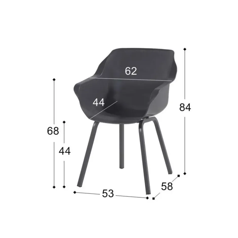 Hartman Sophie/Silva houtlook 240x115 cm. ovale tuinset - 7-delig