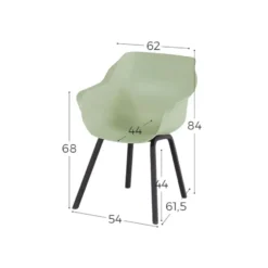 Hartman tuinset - Yasmani tuintafel 240 cm. + Sophie Element F. Green