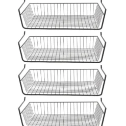 HDF Hangmand voor kast - metaal - 56 x 26 x 14 cm - zwart