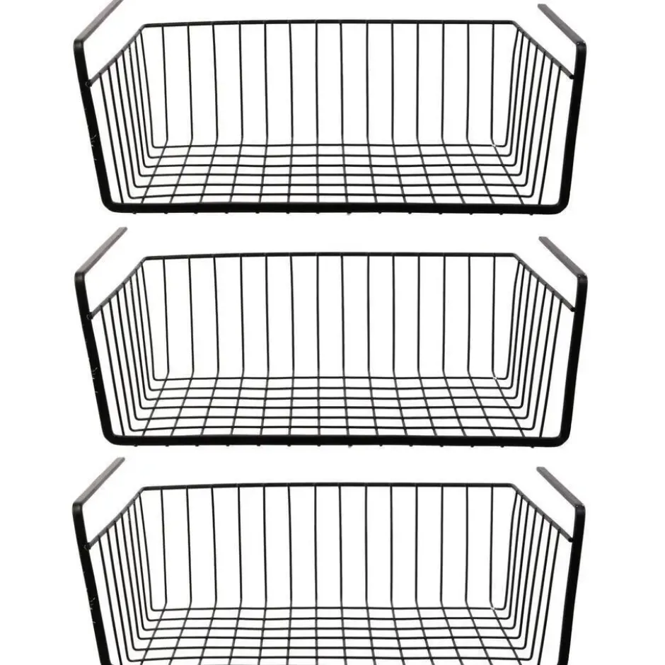 HDF Hangmand voor kast - metaal - 40 x 26 x 14 cm - zwart