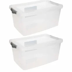 Hega Hogar Opbergbak - met deksel - 4 liter - 29 x 19 x 13 cm