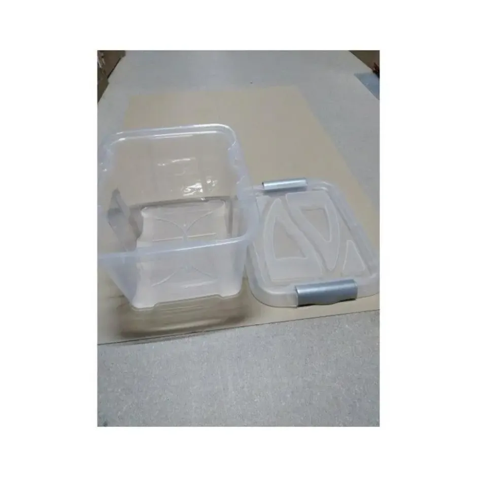 Hega Hogar opbergbox - transparant/blauw- 17 liter - 40 cm