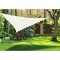 Hesperide Schaduwdoek Curacao - driehoekig - wit - 4x4m