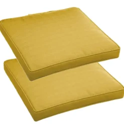 Hesperide Stoelkussens - binnen/ buiten stoelen - geel - 40x4 cm