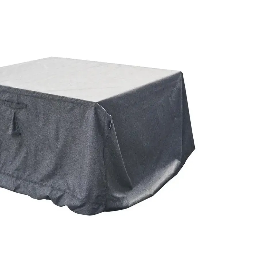 Hesperide Tuinmeubel bescherm hoes Hambo - grijs - 225x125x80 cm