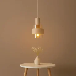 Highlight Hanglamp Marrone - beige - 18x150 cm