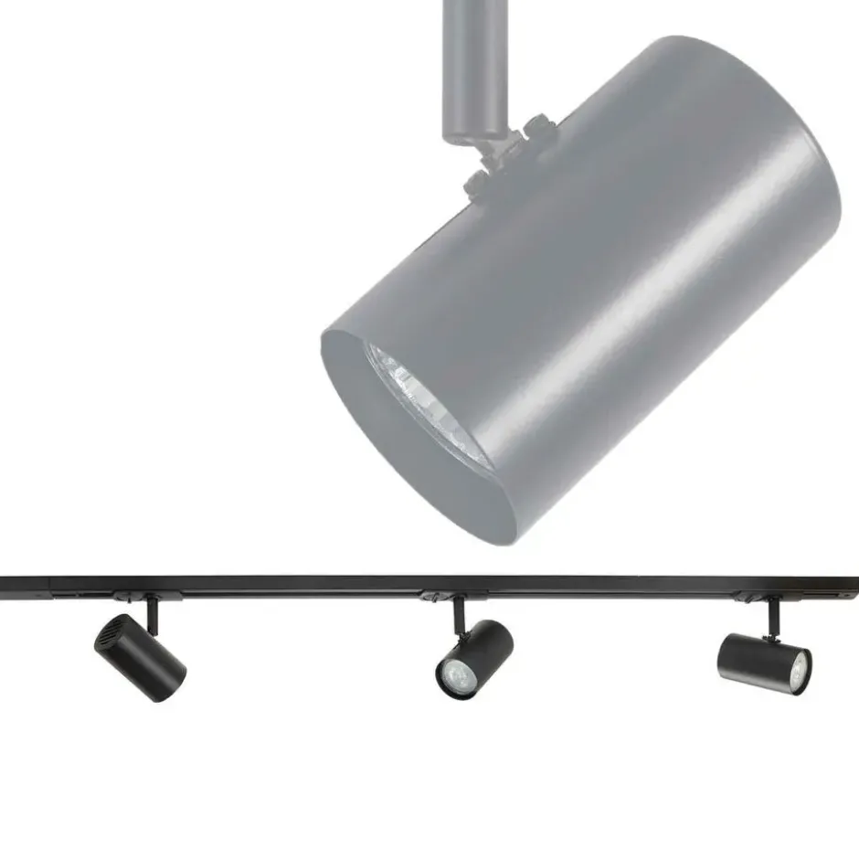 Highlight Railsysteem Trackline - 3 lichts - zwart - 100x16 cm
