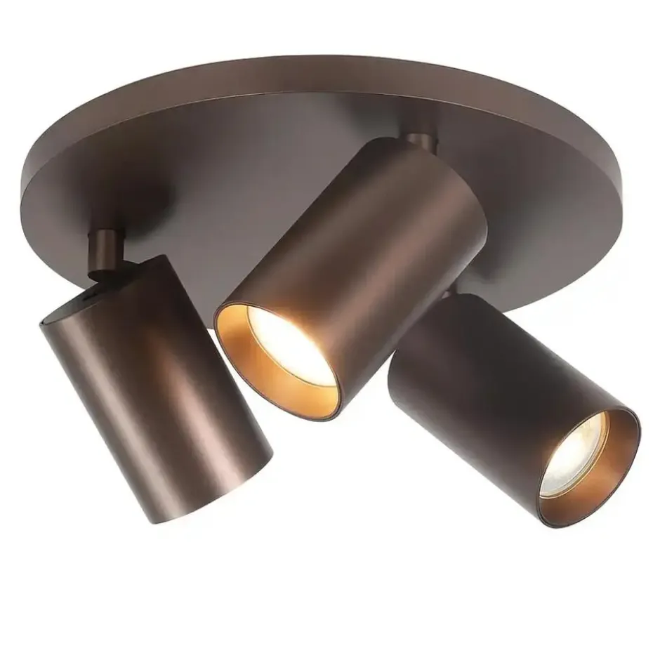Highlight Spot Mila - 3 lichts - bruin - 25x15 cm