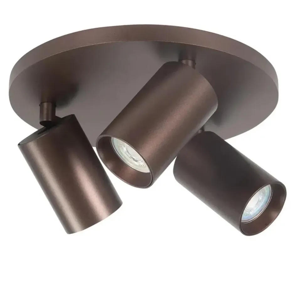 Highlight Spot Mila - 3 lichts - bruin - 25x15 cm