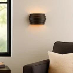 Highlight Wandlamp Scudo - zwart goud - 12.5x12.5 cm