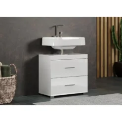 Hioshop AmandaMandoBea wastafel wit hoogglans- wit
