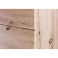 Hioshop AmandaMando kolomkast 4 deuren- 1 open vak eiken decor