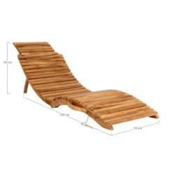 Hioshop Arrieta loungemeubel ligbed naturel