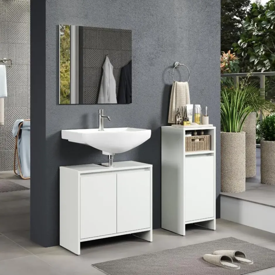 Hioshop Basix badkamerkast wit