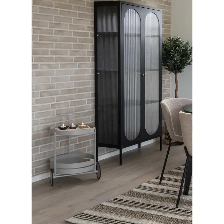 Hioshop Beja barwagen 2 planken grijs
