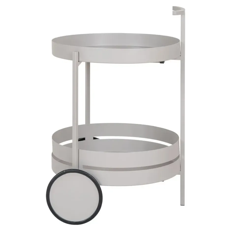 Hioshop Beja barwagen 2 planken grijs