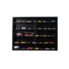 Hioshop Blacklava vitrinekast vitrinekast- 2 schuifdeuren zwart