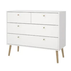 Hioshop Bodo kommode 4 lades wit