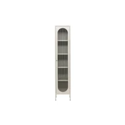 Hioshop Cali vitrinekast 1 deur beige