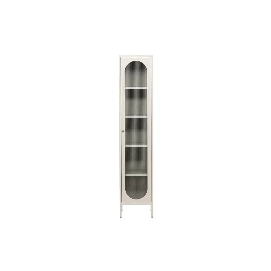 Hioshop Cali vitrinekast 1 deur beige