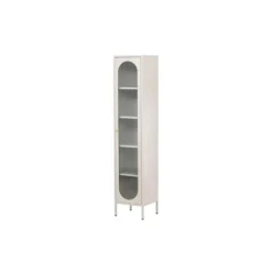 Hioshop Cali vitrinekast 1 deur beige