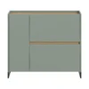 Hioshop Drive schoenenkast 1 deur- 2 vouwdeuren salvie decor