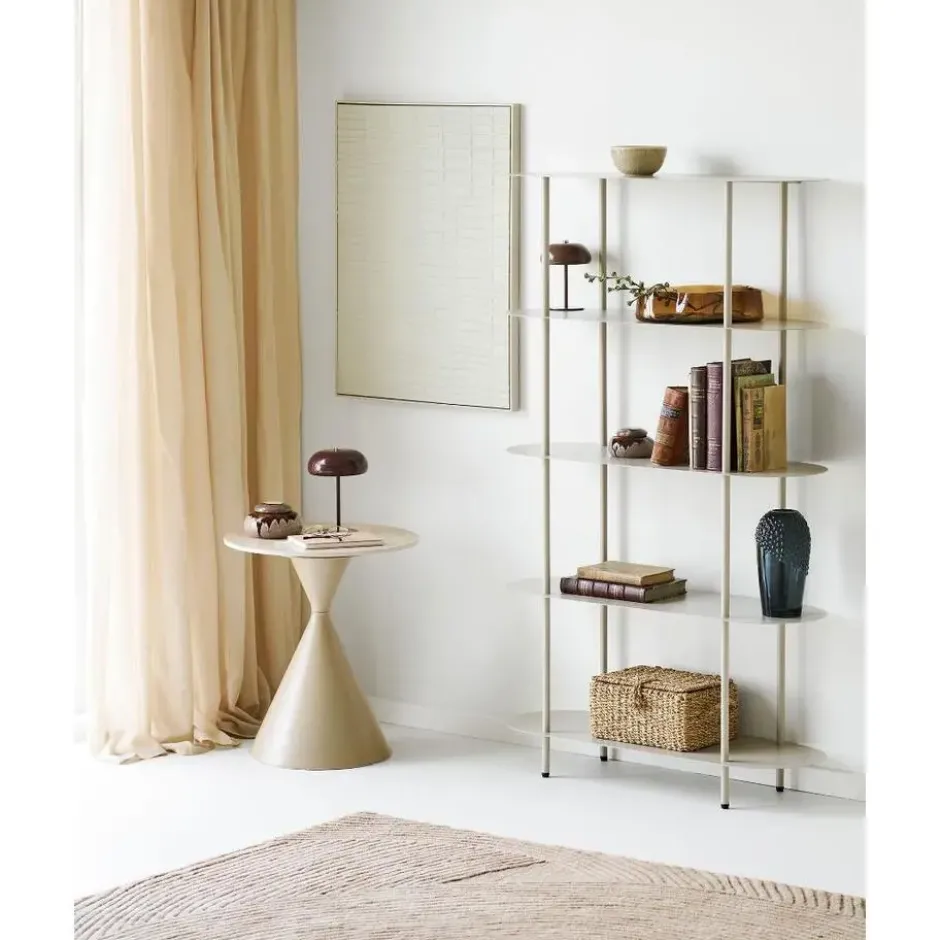 Hioshop Edda relief wanddecoratie beige