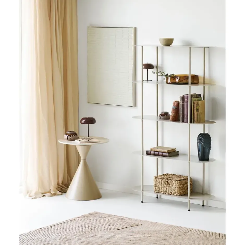 Hioshop Edda relief wanddecoratie beige