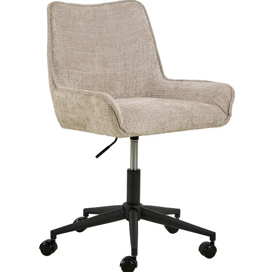 Hioshop Eddie kantoorstoel beige