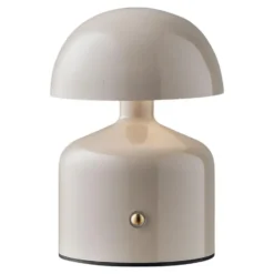 Hioshop Elida bureaulamp oplaadbaar grijs