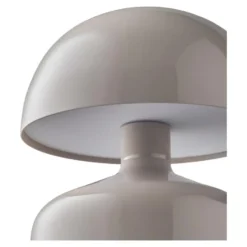 Hioshop Elida bureaulamp oplaadbaar grijs