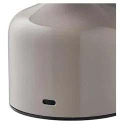 Hioshop Elida bureaulamp oplaadbaar grijs