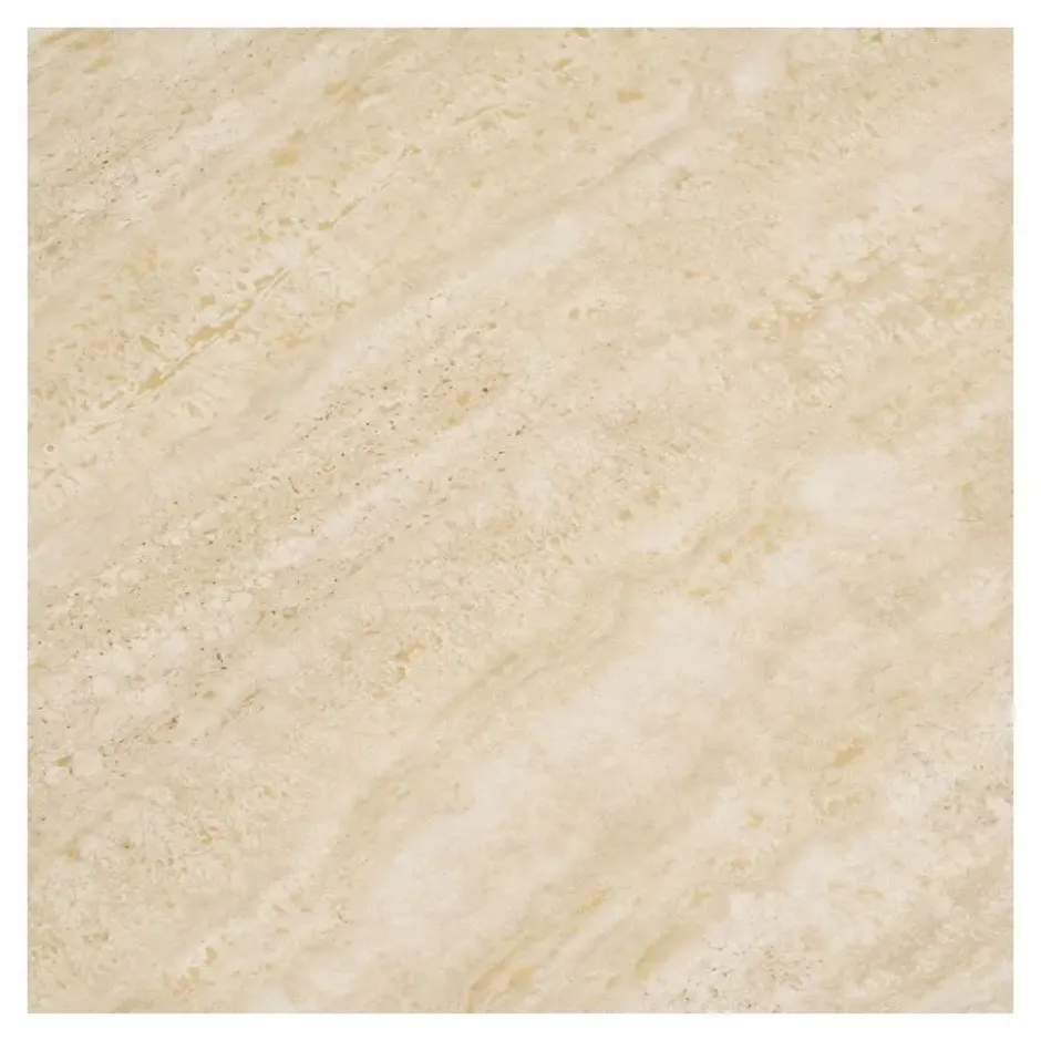 Hioshop Elin eetkamertafel Ø120cm keramische tafelblad sandkleurig