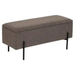 Hioshop Embla bank met opbergruimte bruin