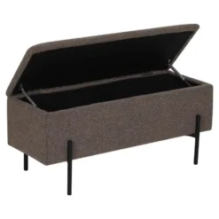 Hioshop Embla bank met opbergruimte bruin