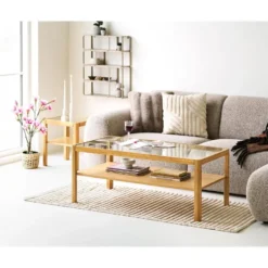 Hioshop Embla wandkast wandbevestigd beige