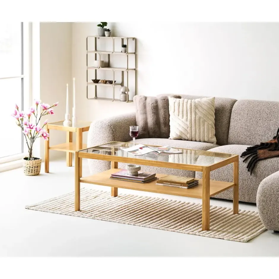 Hioshop Embla wandkast wandbevestigd beige