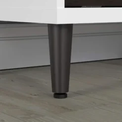 Hioshop Evolution wandkast 3 deuren- 6 planken wit- zwart