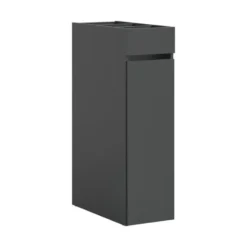 Hioshop Free badkamerkast 1 lade- 3 planken antraciet