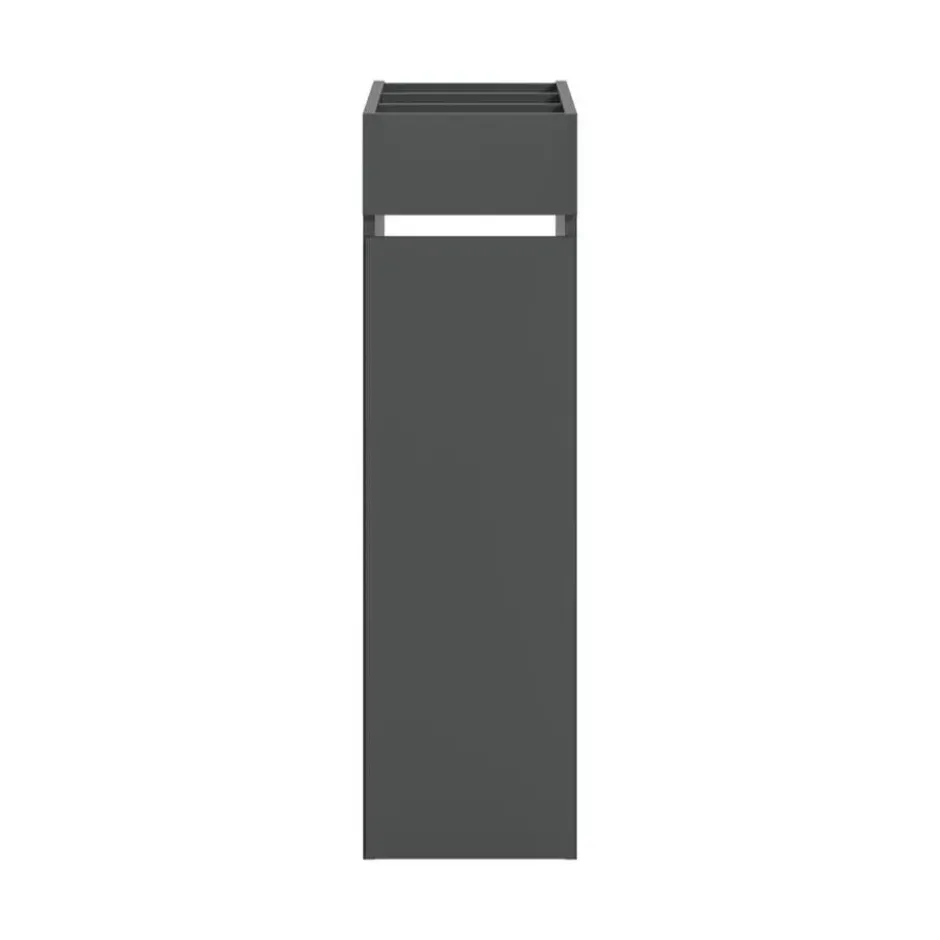 Hioshop Free badkamerkast 1 lade- 3 planken antraciet