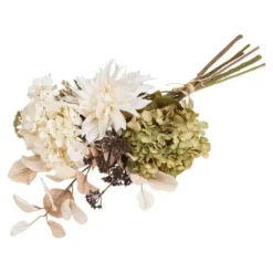 Hioshop Hortensia kunstbloemenboeket hoogte 67cm meerkleurig