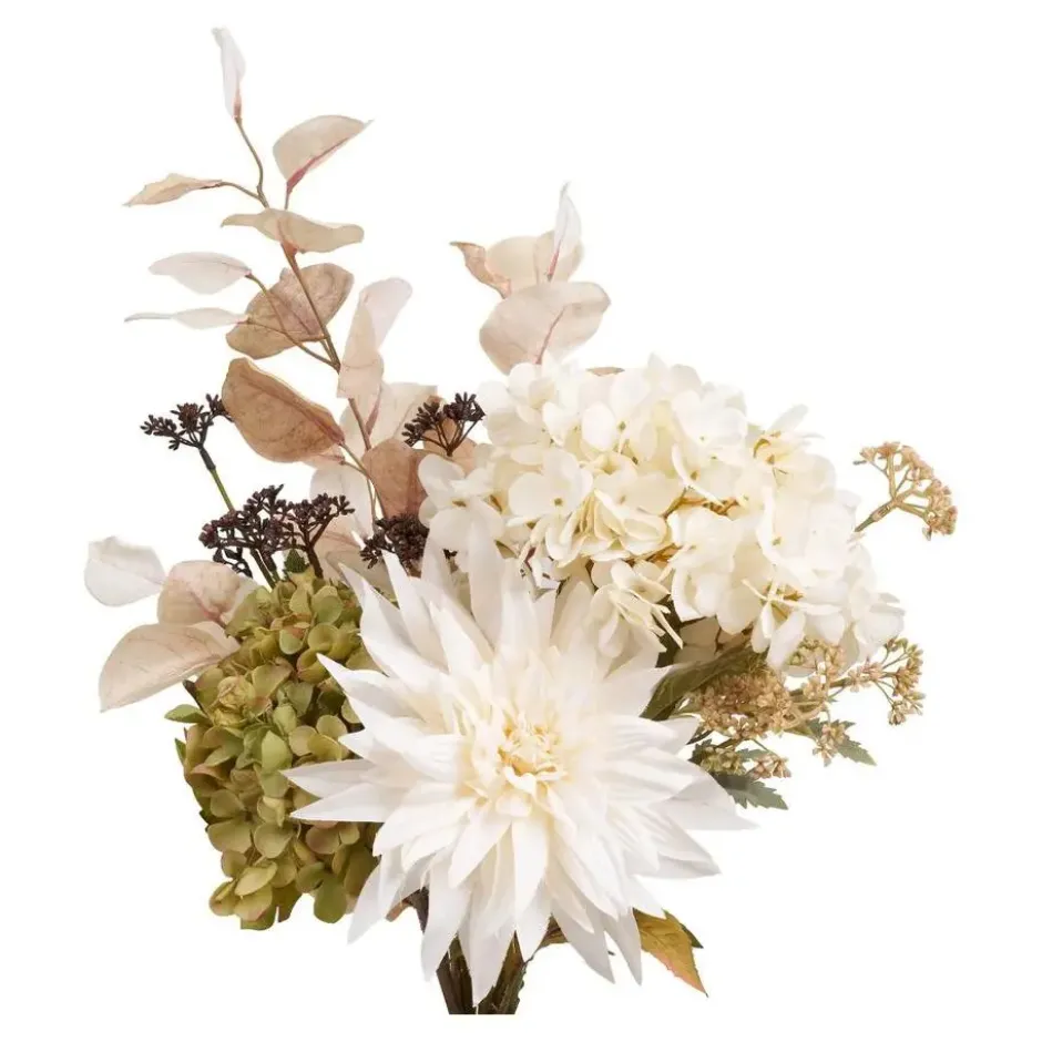 Hioshop Hortensia kunstbloemenboeket hoogte 67cm meerkleurig