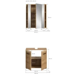 Hioshop Ice badkamer I34 eiken decor