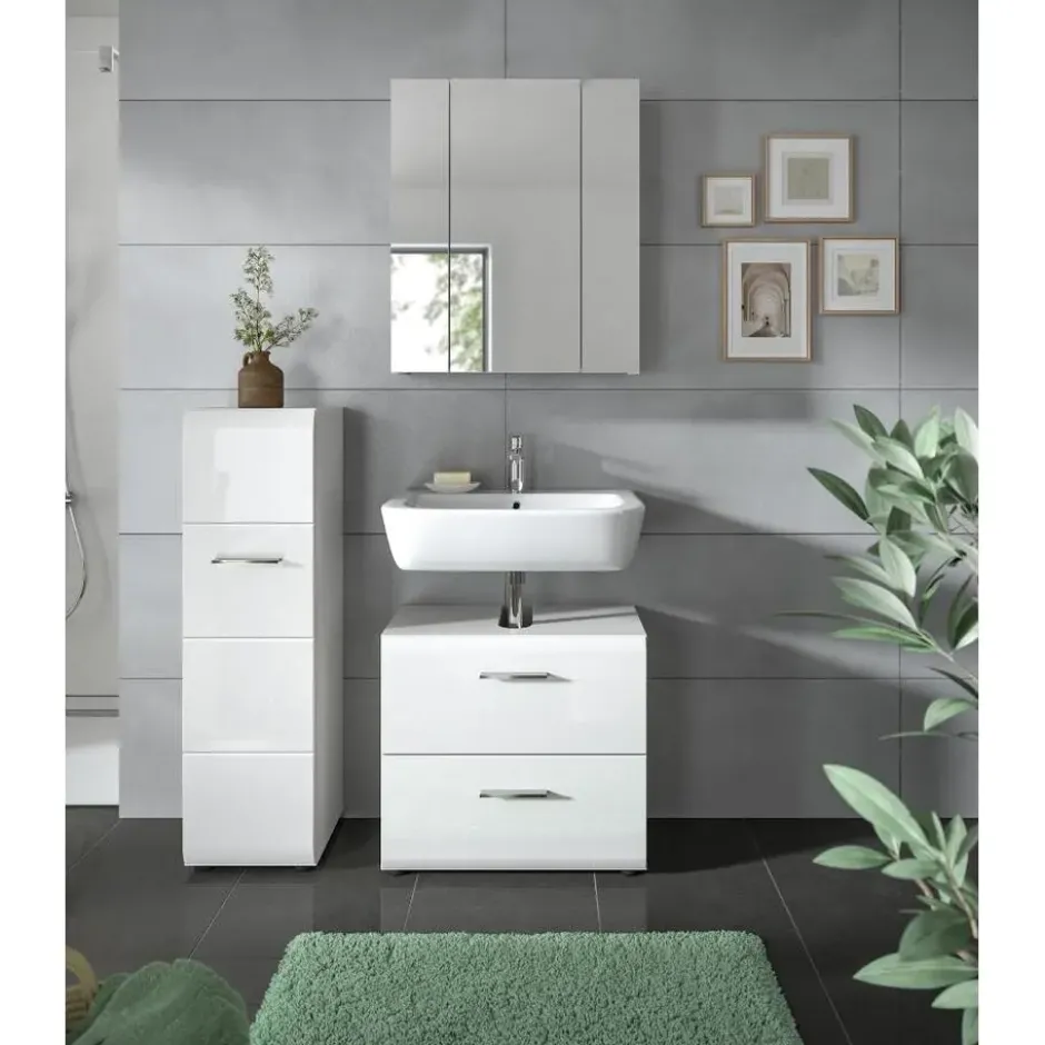 Hioshop Ice badkamer I70 wit hoogglans- wit