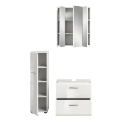 Hioshop Ice badkamer I70 wit hoogglans- wit