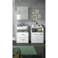 Hioshop Ice badkamer I59 wit hoogglans- wit