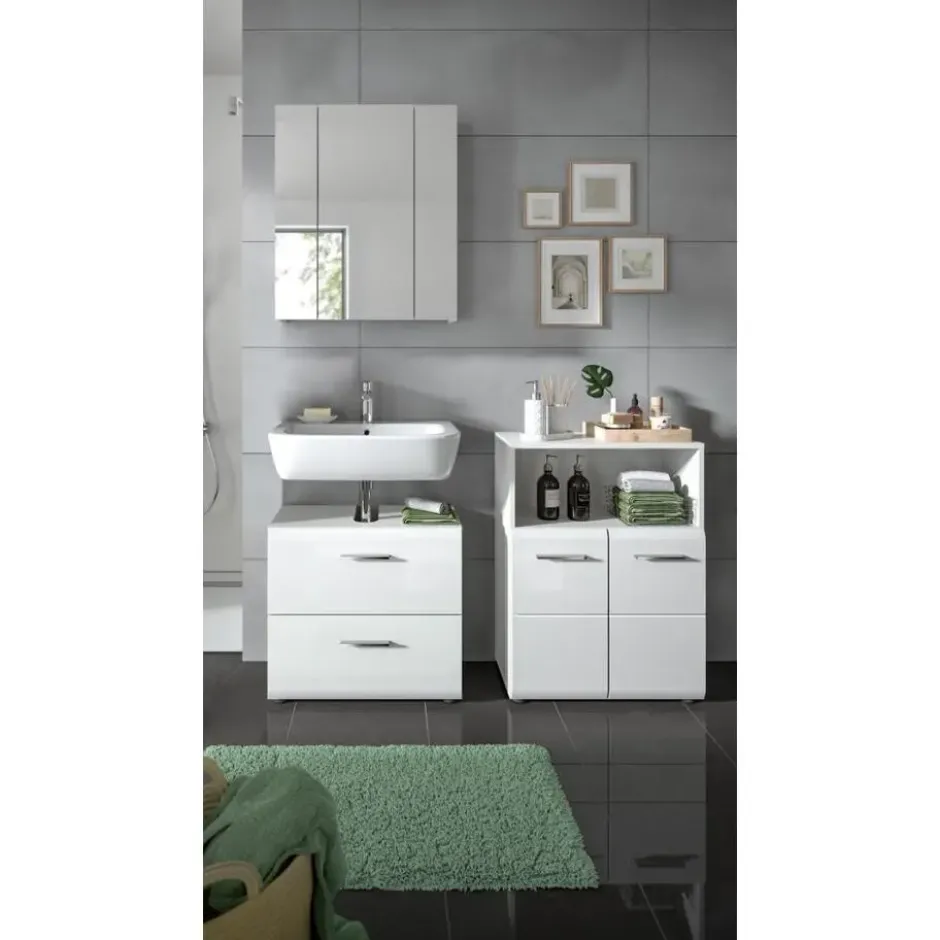 Hioshop Ice badkamer I59 wit hoogglans- wit