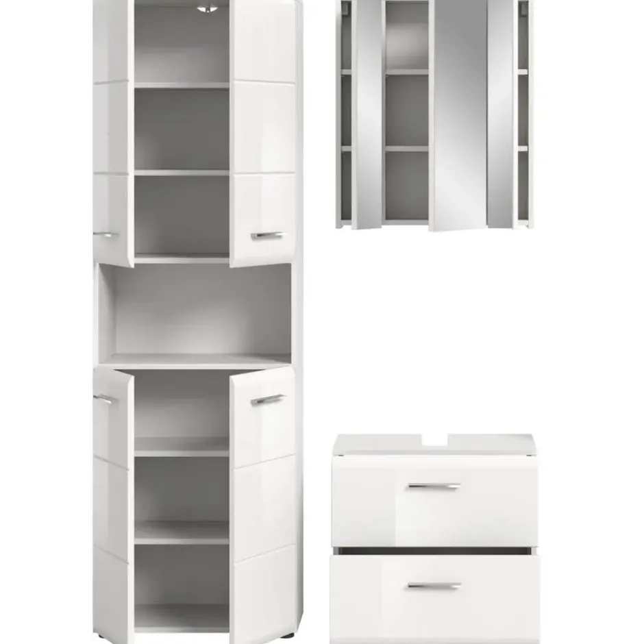 Hioshop Ice badkamer I58 wit hoogglans- wit