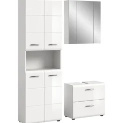 Hioshop Ice badkamer I58 wit hoogglans- wit